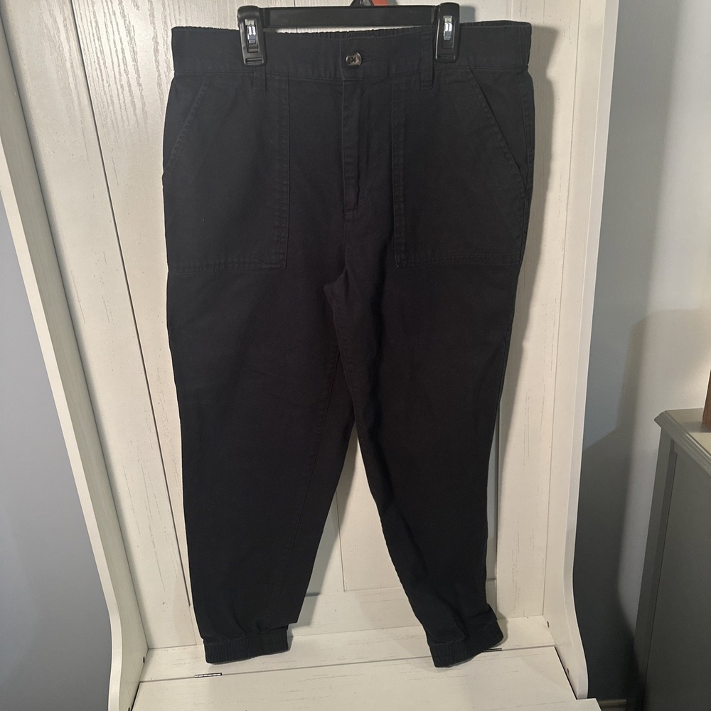 Gap Women's Size 12 Girlfriend Jogger‎ Pants Navy Inseam 26"